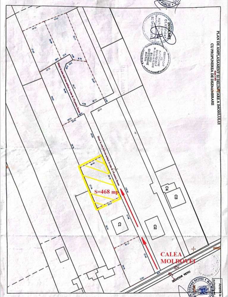 Teren intravilan 468 mp de vanzare, Calea Moldovei, Bacau-3