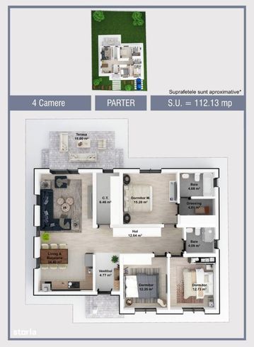 Casa individuala pe parter, 115 mp, 510 mp curte, Balotesti-19