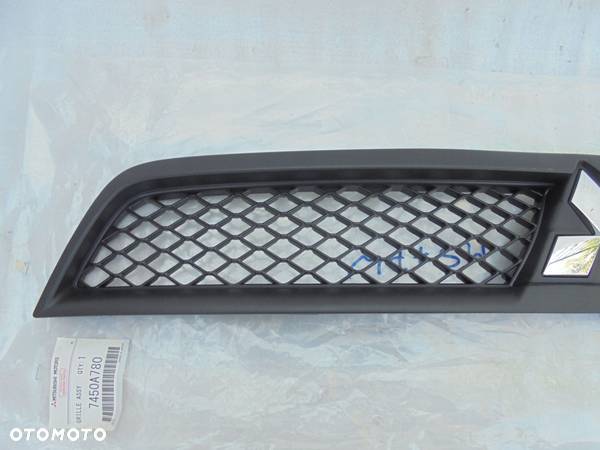 NOWY ORYGINALNY GRILL ATRAPA MITSUBISHI LANCER 2007-2015 7450A889 SLASK - 2