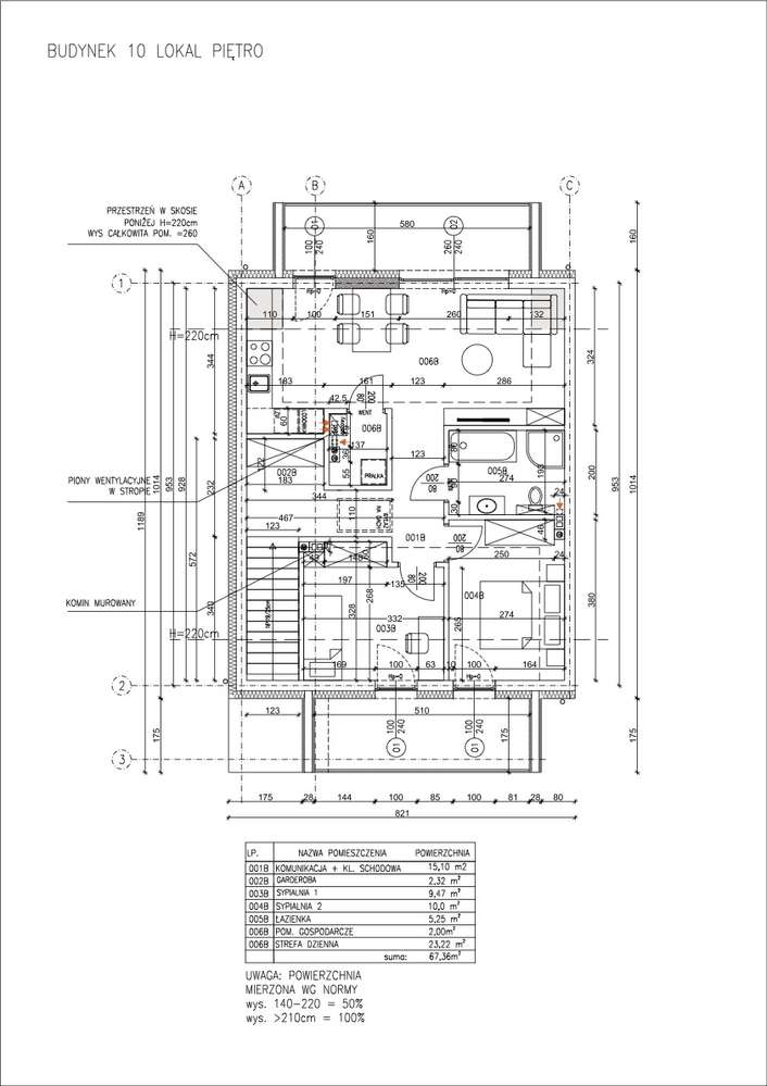 3 pokoje | 67,36 m² 2 balkony | ogród ok. 100 m²| 2 miejsca postojowe - Pełny obrazek: 4/4