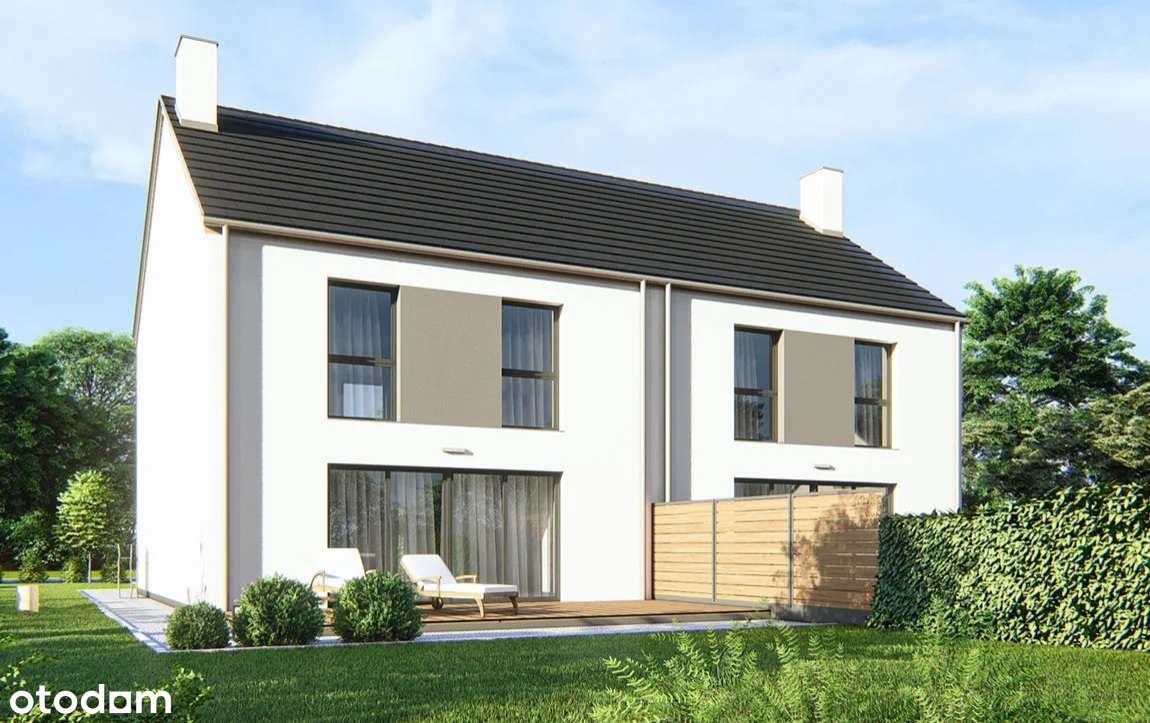 Nowoczesny SEGMENT  budynku z garażem i działką - Pełny obrazek: 2/12