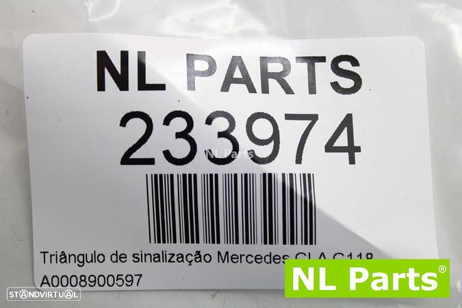 Triângulo de sinalização Mercedes CLA C118 A0008900597 - 9