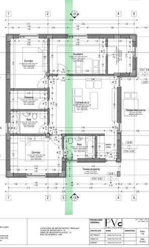 Casa individuală parter || 3 camere 2 băi + dressing || teren 353mp-3