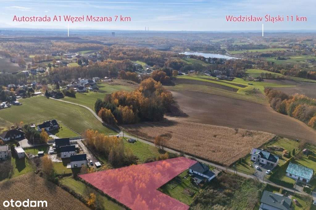 Działka w pięknym otoczeniu z komfortowym dojazdem i mediami w drodze-3