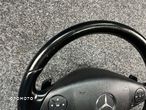 mercedes w212 kierownica skóra łopatki multifukncja  poduszka airbag - 7