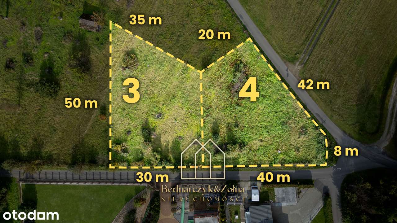 Działki widokowe z warunkami zabudowy — Brzyście, gm. Jasło-6