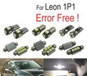 KIT COMPLETO 13 LAMPADAS LED INTERIOR PARA SEAT LEON MK2 1 P 1P1 05-12 - 1