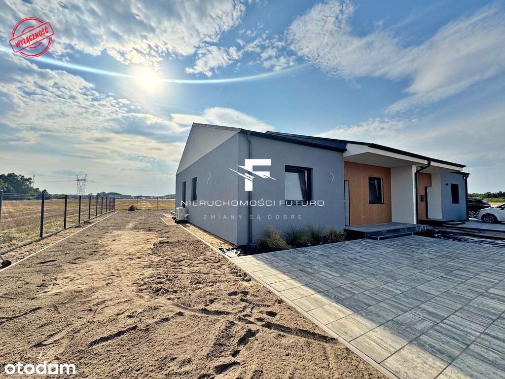 Nowoczesny parterowy dom pompa ciepła rekuperacja Dąbrowa-2