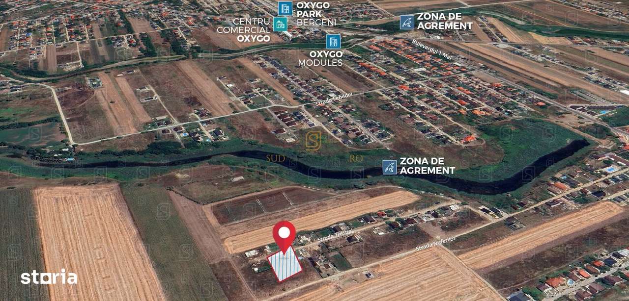 Lot de teren intravilan, 465mp, Str.Trestiei, Mamina, Comuna Vidra, IF - Imagine principală: 3/10