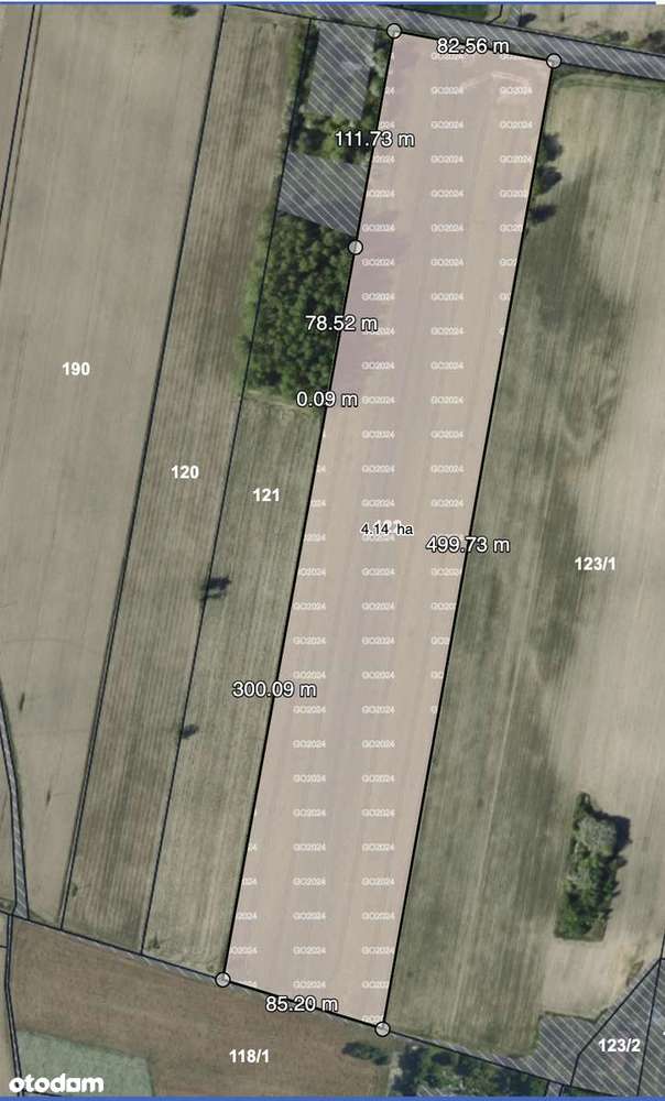 Duża działka usługowo-produkcyjna 4,14 ha – media, dojazd, inwestuj! - Pełny obrazek: 4/7