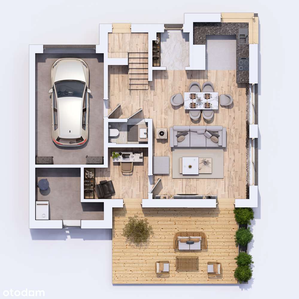 Zielony Lipków – nowe domy 146 m², 6 pokoi, ogród, garaż, pompa ciepła - Pełny obrazek: 4/14