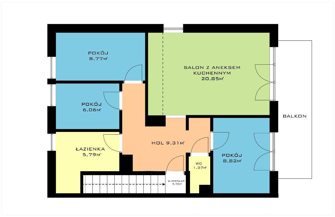 Tarnów, Brzozówka, piętro, ogródek, własne M - Pełny obrazek: 3/6