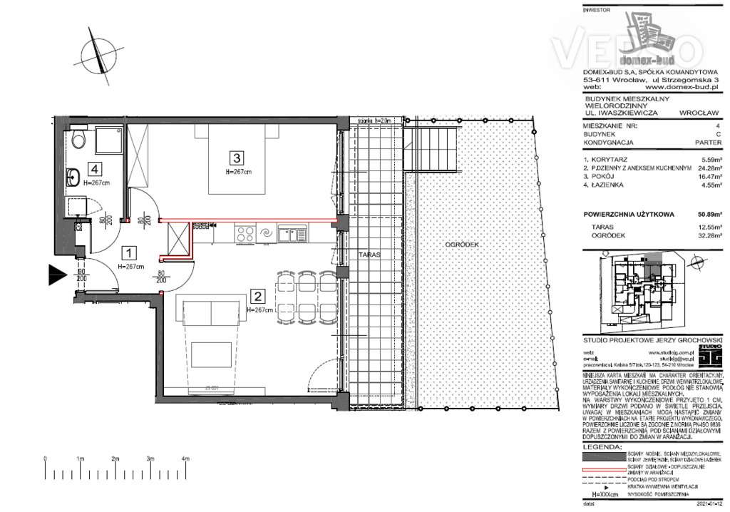 Mieszkanie 2 pokojowe z balkonem, oraz tarasem-15