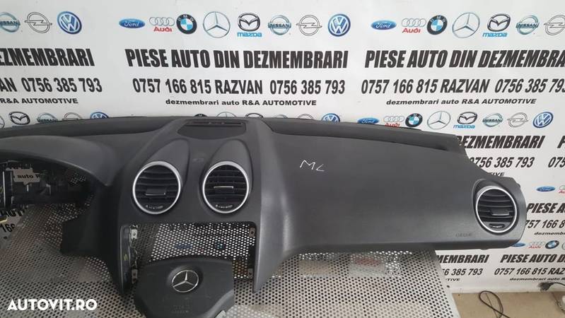 Plansa Bord Kit Airbag Mercedes ML W164 Volan Stanga Impecabila - 3