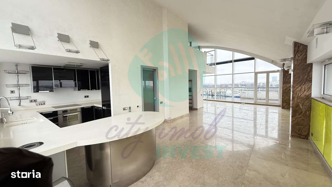 Penthouse unic cu terase de 100 mp