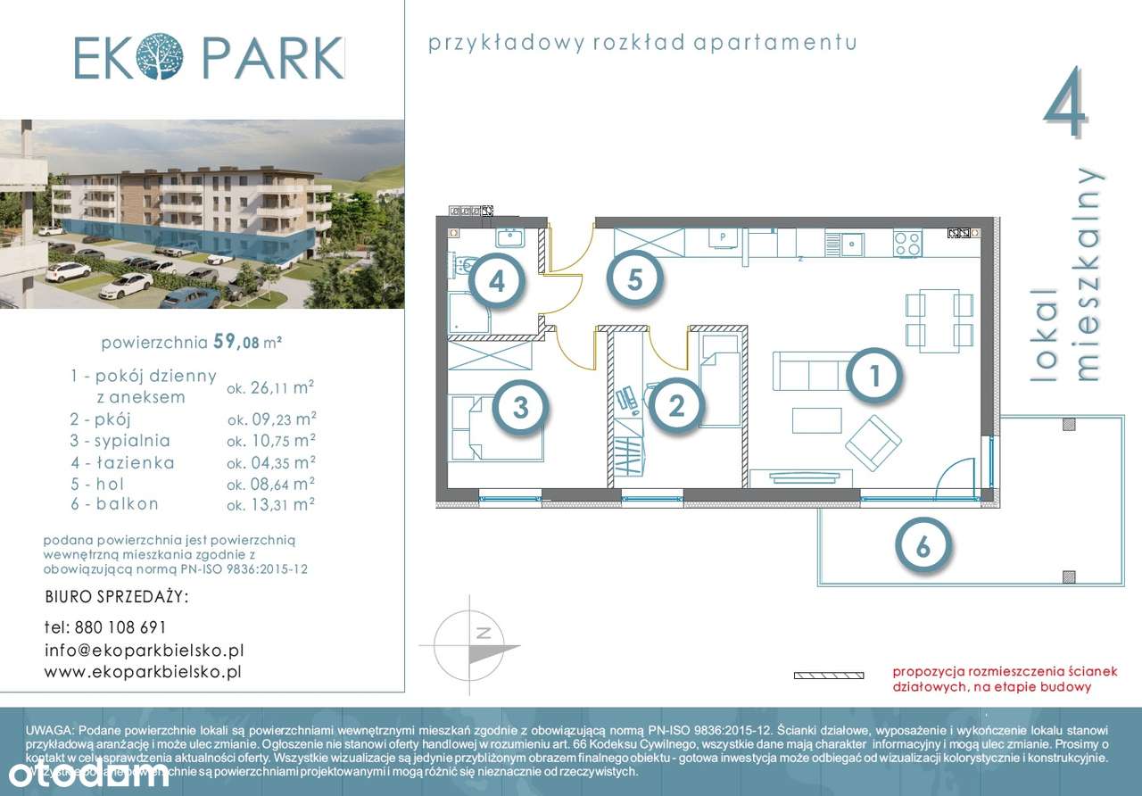 Syper oferta świateczna 59,08 m² z dużym balkonem-5