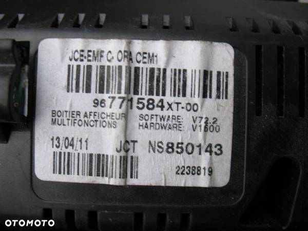 Citroen c3,ds3,c5 III wyświetlacz ekran 96771584XT - 2