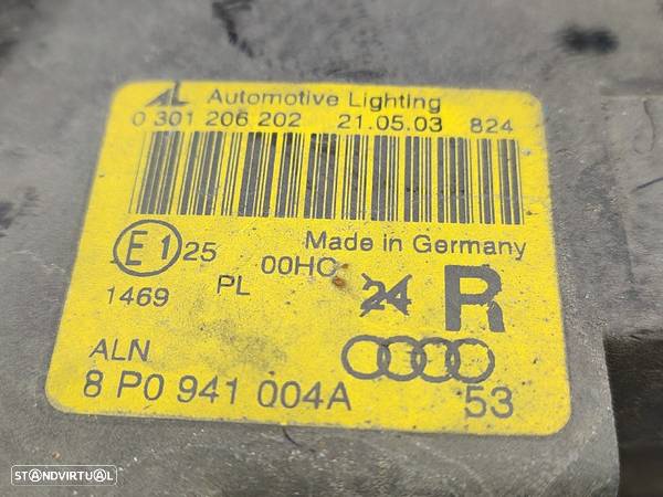 Optica Farol Direita Drt Audi A3 (8P1) - 4