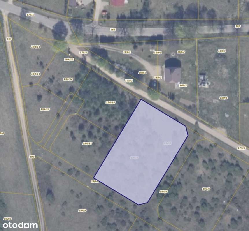 Działka 194/3 w miejscowości Ełganowo-1
