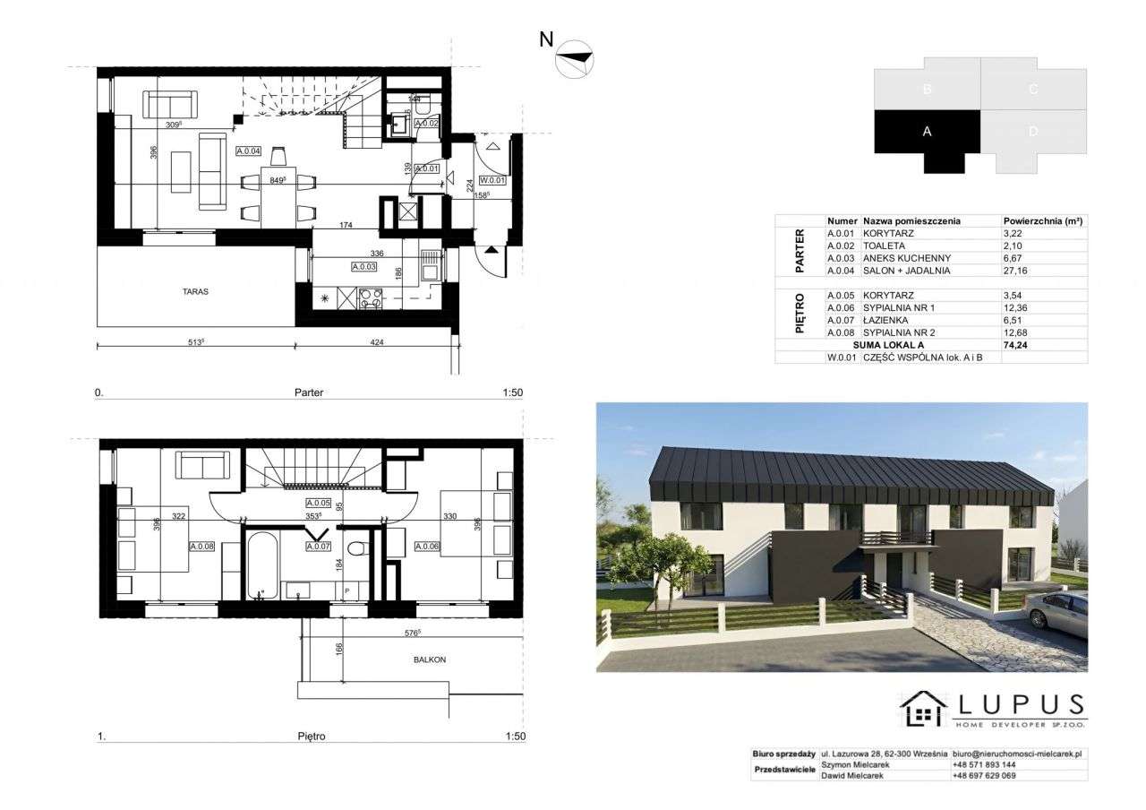 Nowy, Przestronny Segment w Psarach Polskich-3