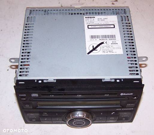 RADIO CD NISSAN QASHQAI J10 28185-JD40A ORYGINALNE - 2