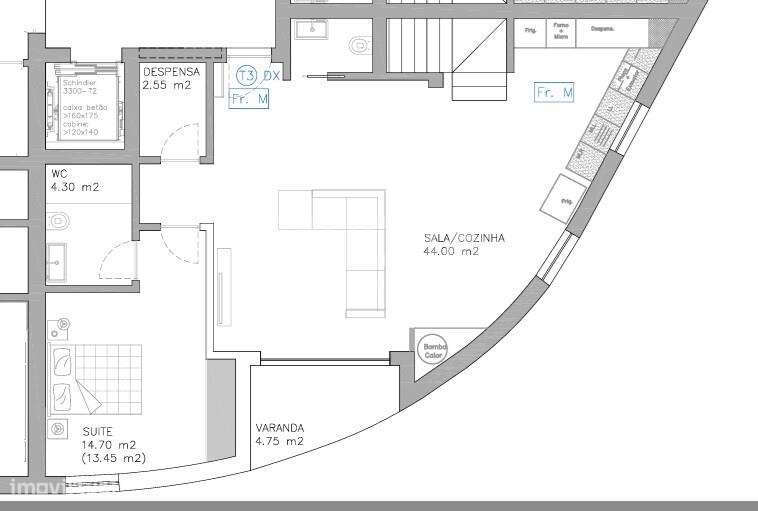 Apartamento T3 Duplex Novo com Terraço em Esgueira – Espaço, Conforto - Grande imagem: 5/8