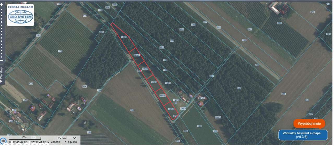 Działki budowlane przy lesie 1343 m2 | media | przy drodze asfaltowej-16