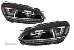Bara Fata cu Faruri LED Semnal Dinamic VW Golf VI 6 (2008-2013) GTI U Design- livrare gratuita - 6
