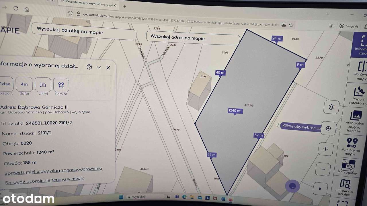 Działka budowlana przy jeziorze Pogoria - Pełny obrazek: 1/2