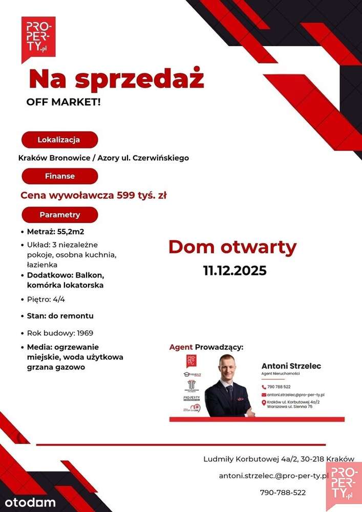 Mieszkanie 55m2 - 599 tyś zł:  DOM OTWARTY-5