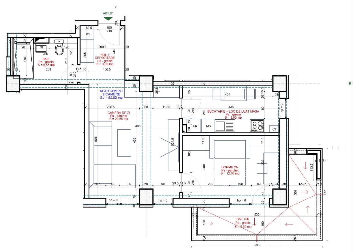 Apartament 2 Camere– Stil Scandinav | Freya Home Bucium-1