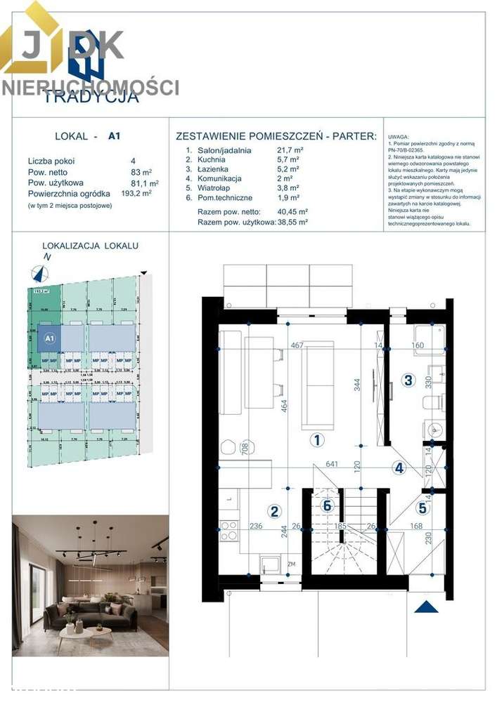 Mieszkanie 81 m² w domu dwulokalowym | Nowe Mostki-3