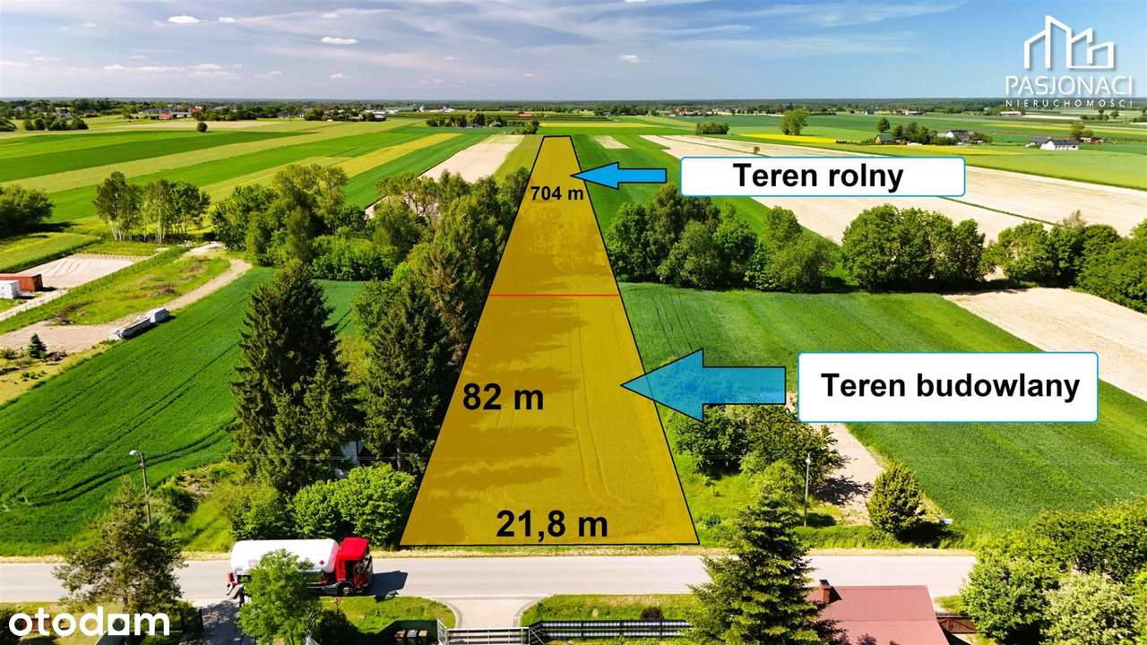 Duża działka budowlano-rolna Majdan Krasieniński - Pełny obrazek: 3/9