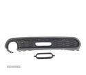 DIFUSOR TRASEIRO MINI COOPER F55 F56 LOOK JCW PRETO - 4