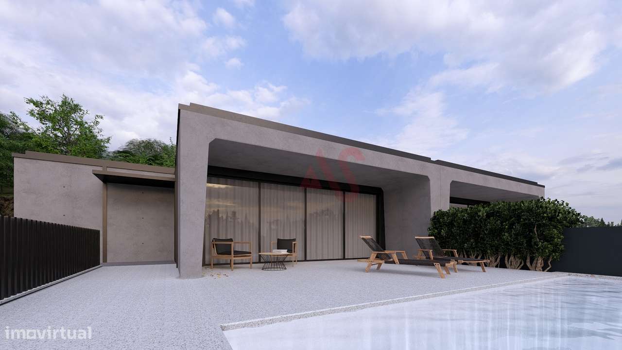 Moradia Térrea T3 com Piscina | Nova | Leitões, Guimarães-5