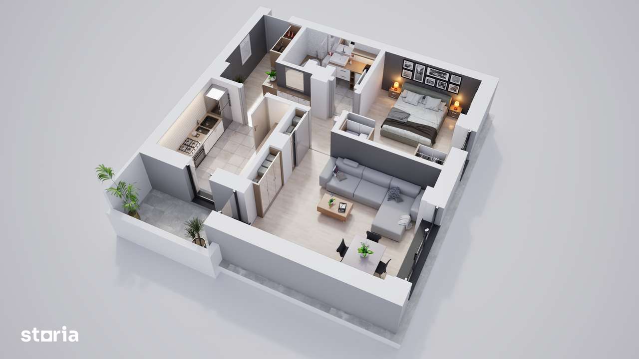 Apartament 2 camere | Spatii verzi și confort | Cartier privat-4