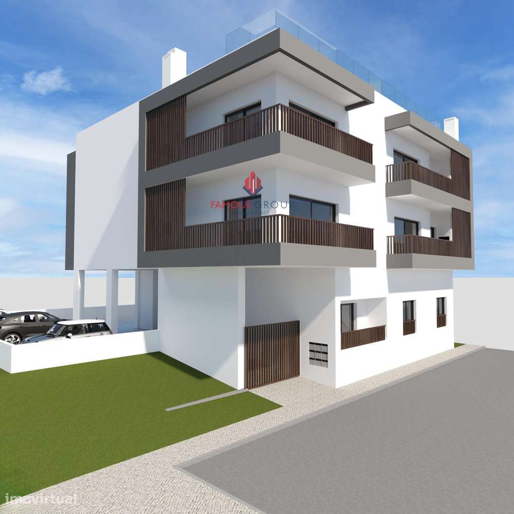 Apartamento T2 novo com piscina e estacionamento-20