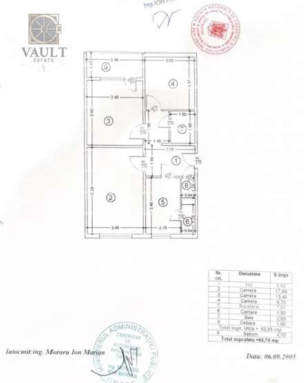 Apartament 3 camere - ETAJ 1 - 5 minute Metrou RAUL DOAMNEI-5