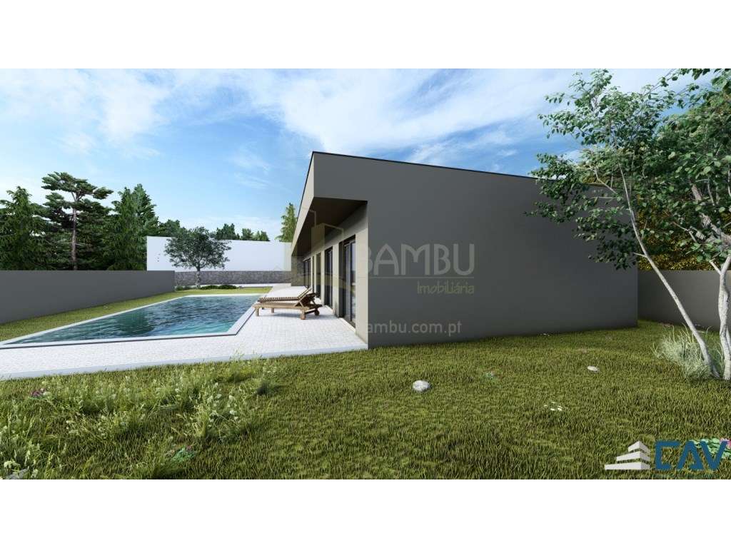 Moradia T3 de Arquitetura Moderna com Piscina - Em Construção-9