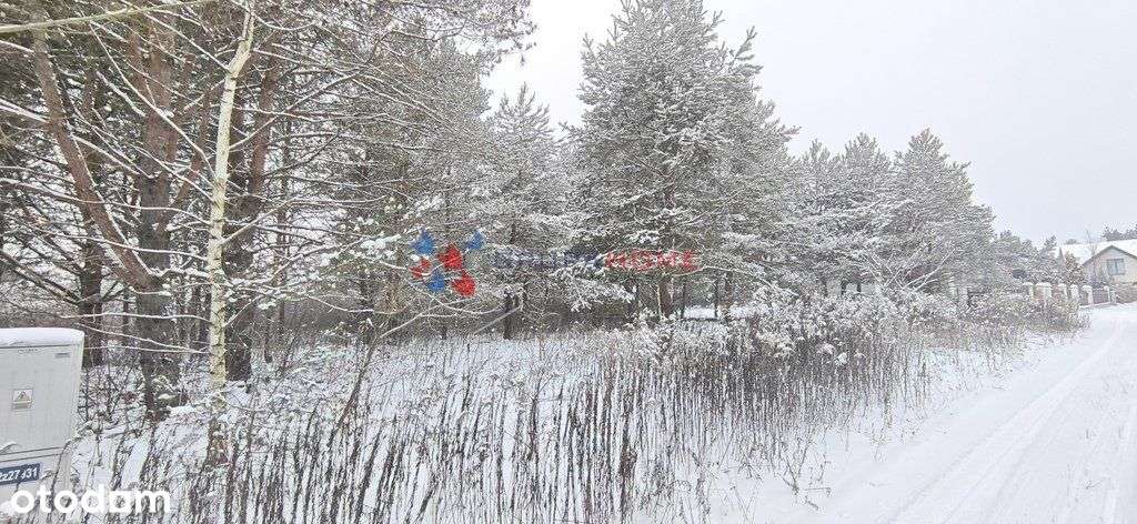 Łoś działka 1118 m2 budowlana, media, las-7