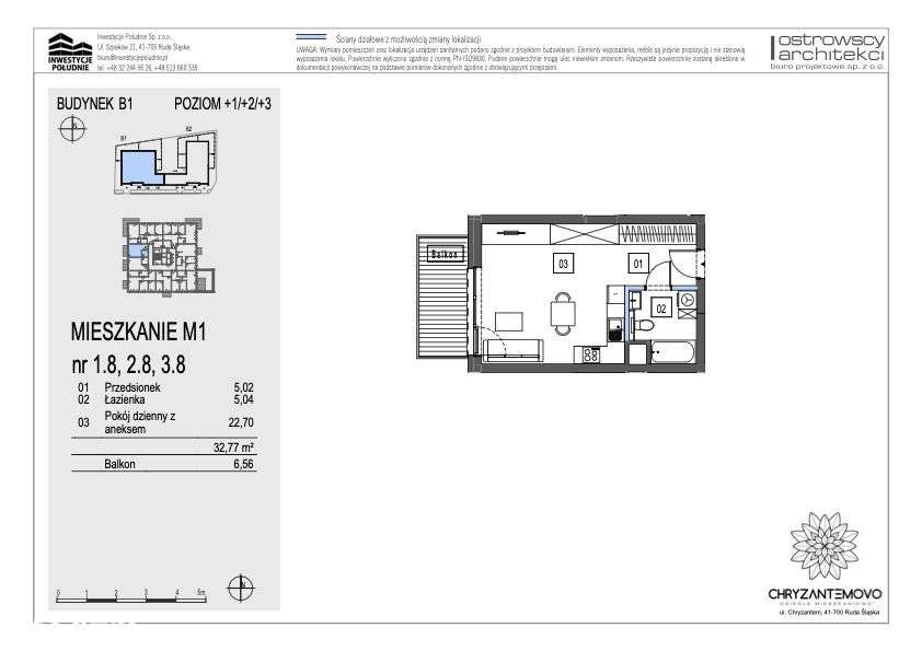 Elegancka kawalerka z balkonem WINDA PARKING - Pełny obrazek: 2/8