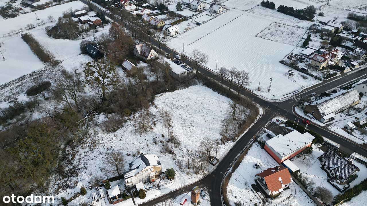 NAROŻNA działka inwestycyjna pod zab.mieszkaniową, wszystkie media !-8