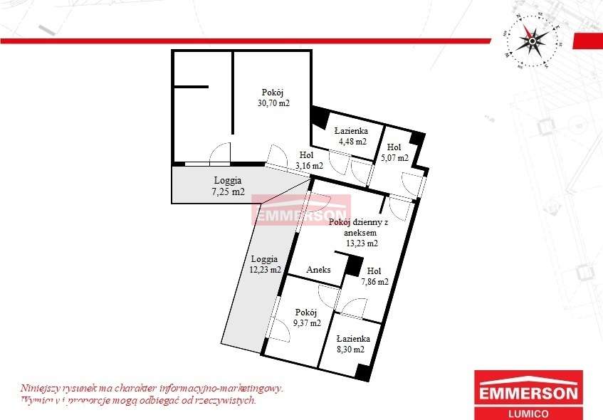 19m2 Taras, Centrum, 3-pokoje - Pełny obrazek: 4/4