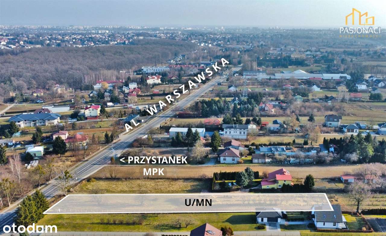 Działka pod inwestycję - Dębówka - al. Warszawska - Pełny obrazek: 3/5