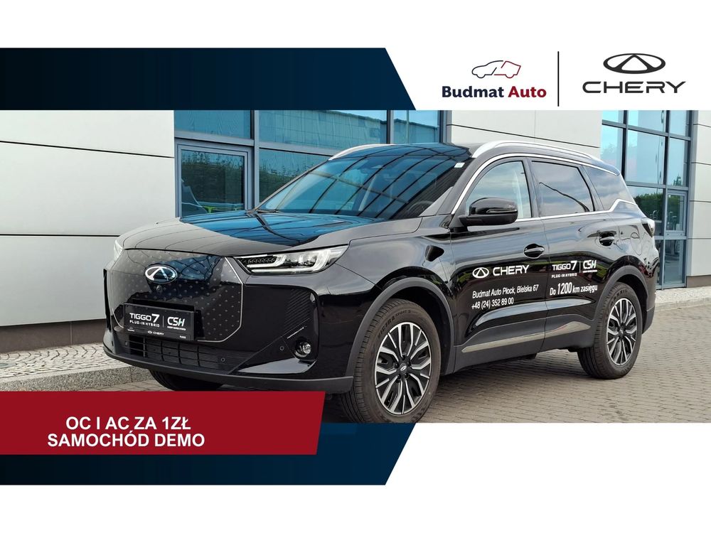 Chery Tiggo 7 Phev, Wersja Prestige, 2025, OC/AC/NW 1zł, DEMO