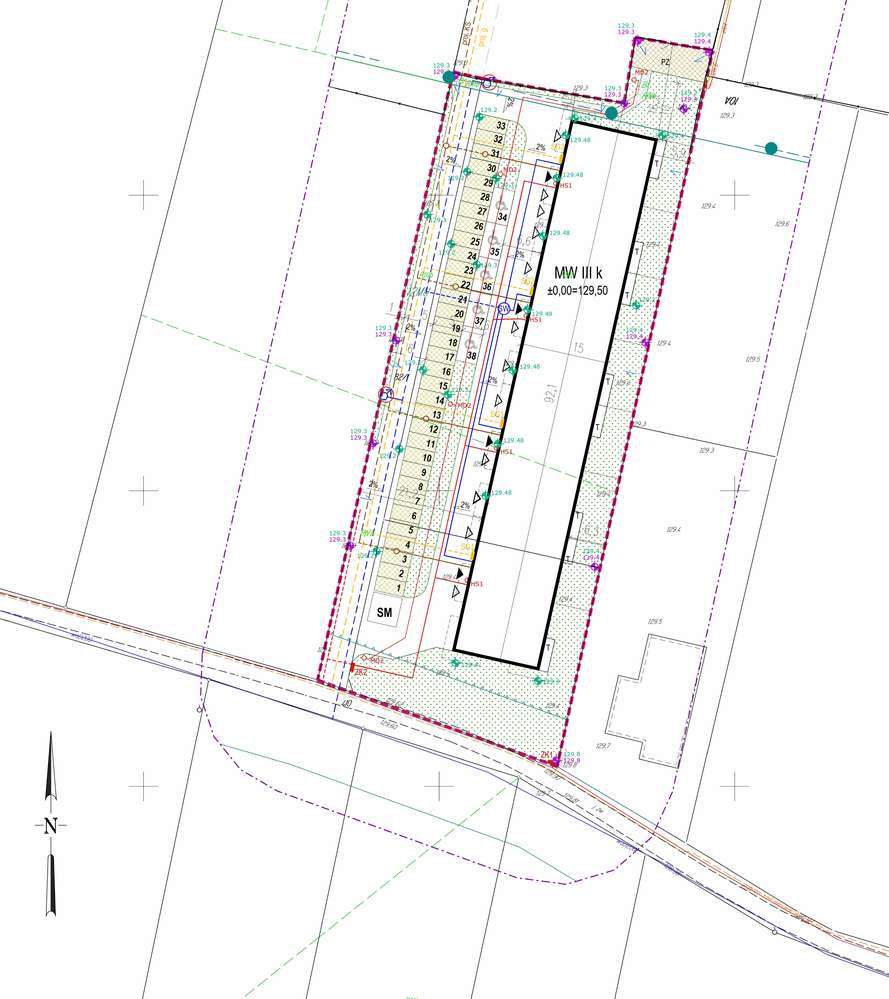 Grunt 4760 m2 z projektem pod budowę 48 mieszkań. - Pełny obrazek: 3/8