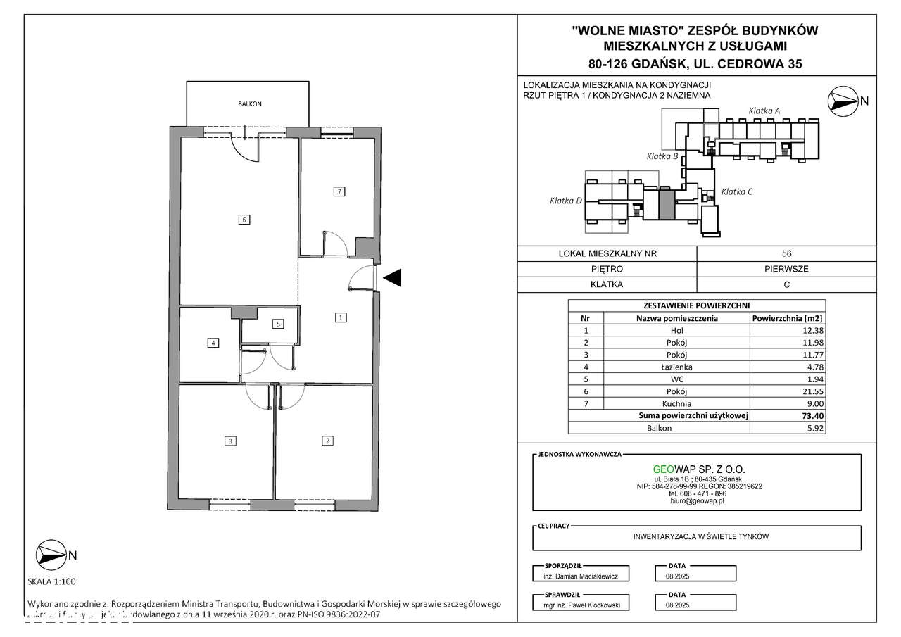 Wolne Miasto etap VII | 3-pok. | 56 - Pełny obrazek: 2/7