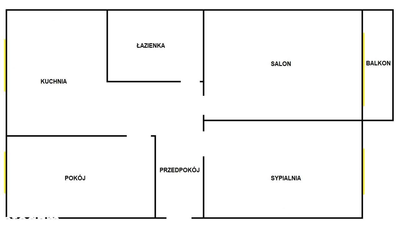 Trzypokojowe mieszkanie z balkonem i klimatyzacją-19