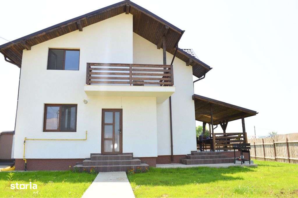 Vila la cheie- P+1-Sabareni -padure, C.tehnica + Incalzire pardoseala - Imagine principală: 4/18