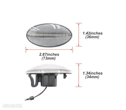 PISCAS LED DINAMICOS PARA OPEL ASTRA F CORSA TIGRA CROMADO - 2